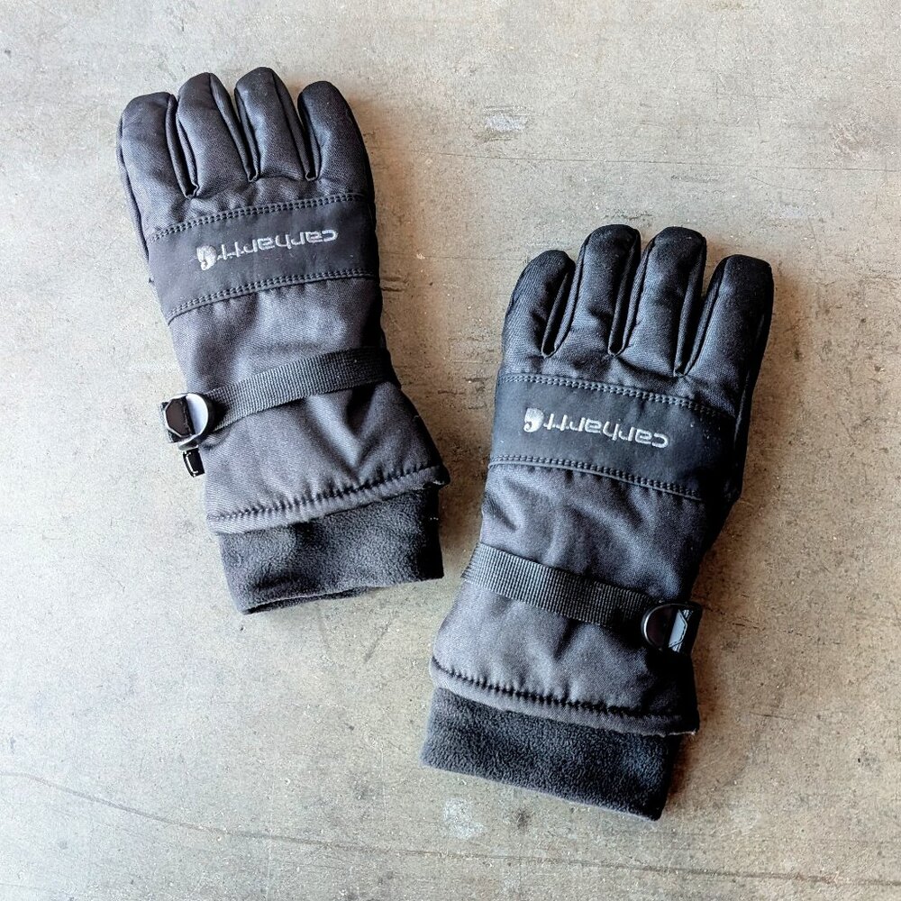 Carhartt Waterproof Insulated Knit Cuff Glove Black medium